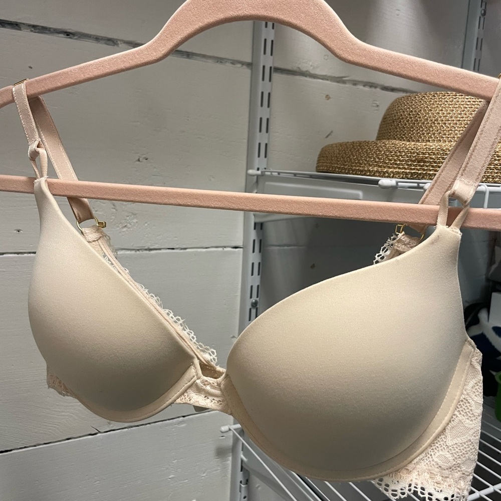 Soma Nude Lace-Back T-Shirt Bra